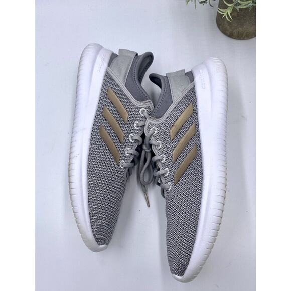 Adidas Cloudfoam QT FLEX Running Shoes Gray White Women's size 8.5 DA9835 - Picture 8 of 11